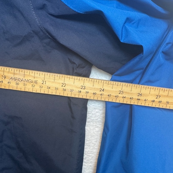 Eddie Bauer Jacket Mens Size Large Blue Windbreaker Hooded Hiking Waterproof - Picture 8 of 11